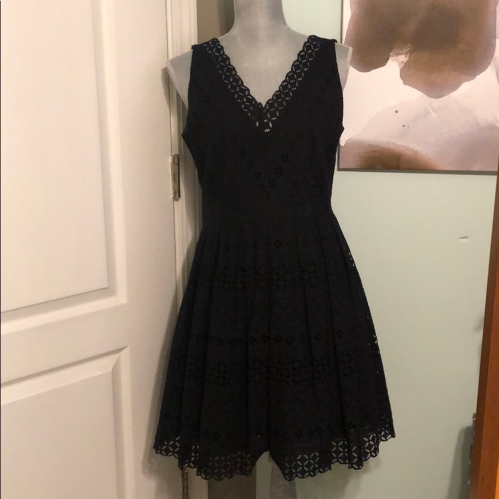 Black Eyelet Dress